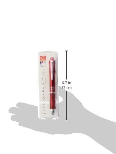 بايلوت قلم حبر جاف معدني من بايلوت فريكسيون بول 3، جسم أحمر متدرج (LKFB-150EF-GRR) - Image 3